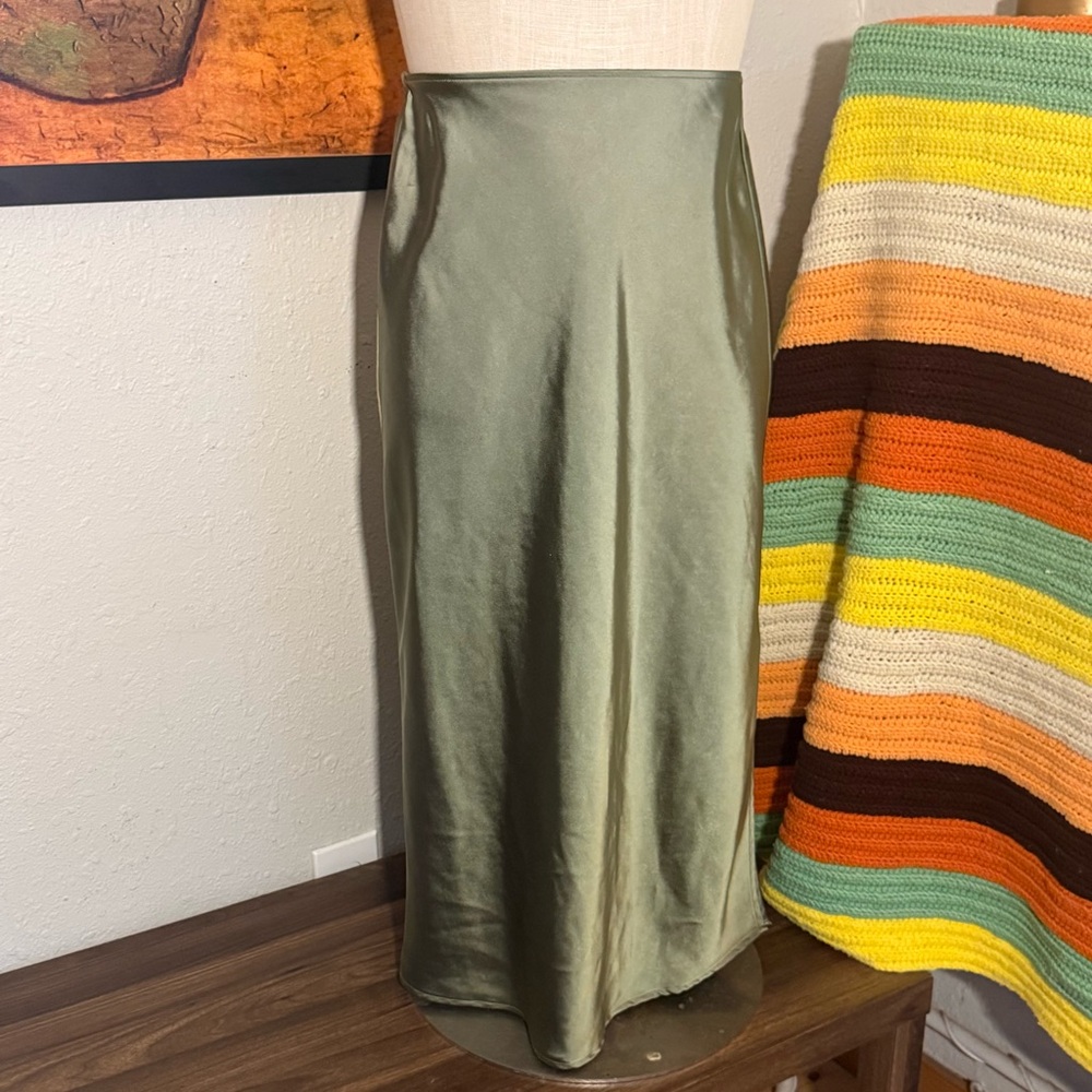 Old Navy Olive Green Maxi Skirt